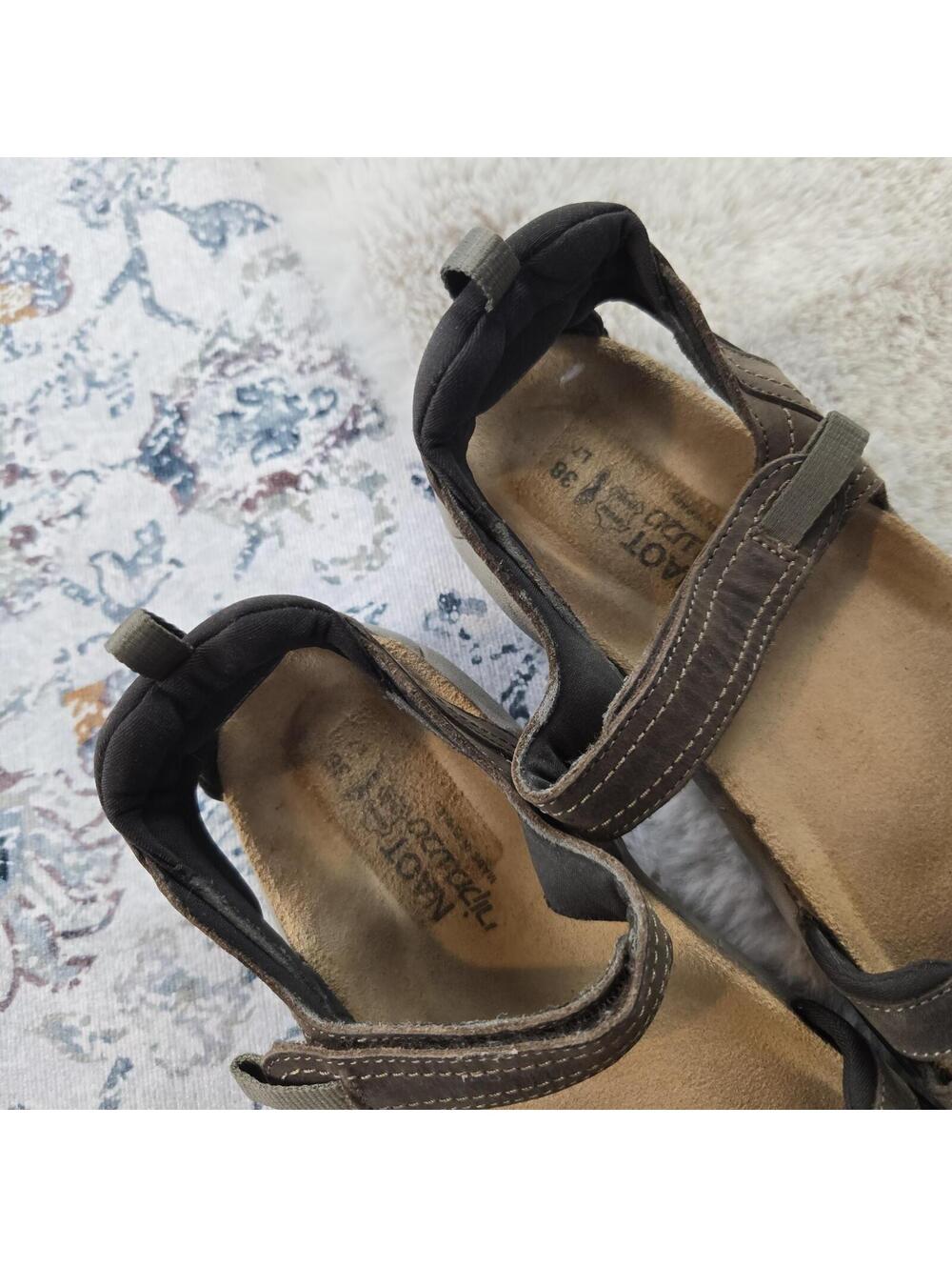 Naot Brown Strappy Sandal Shoe Women EU 38 - Picture 2 of 10